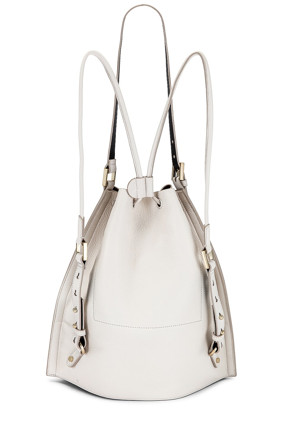 all saints leather backpack
