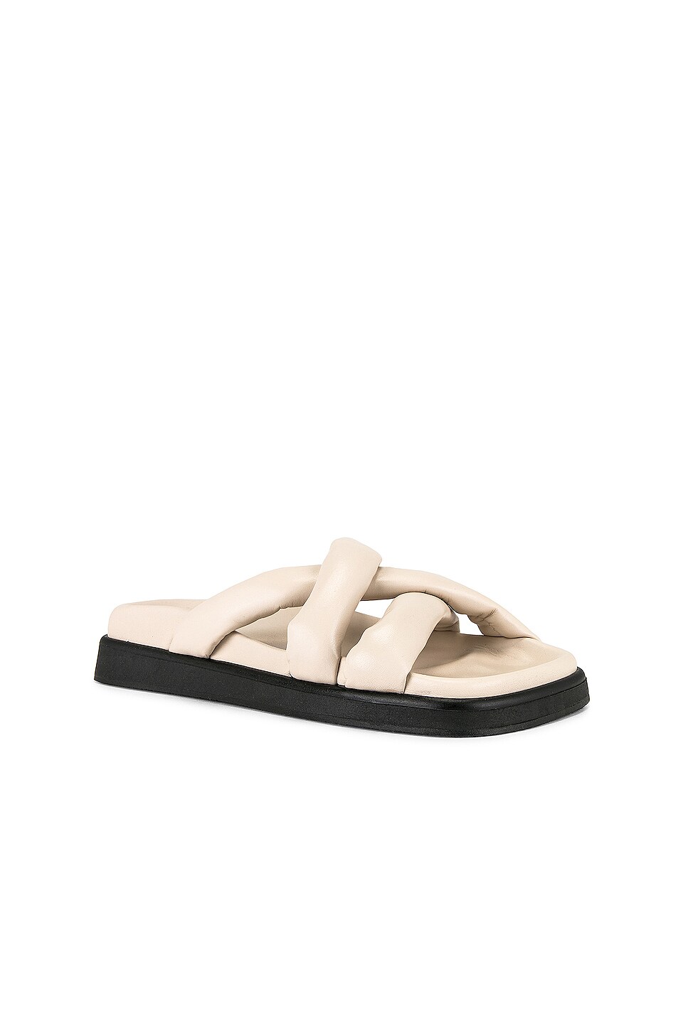 ALOHAS Slip On Cross Sandal in Ivory