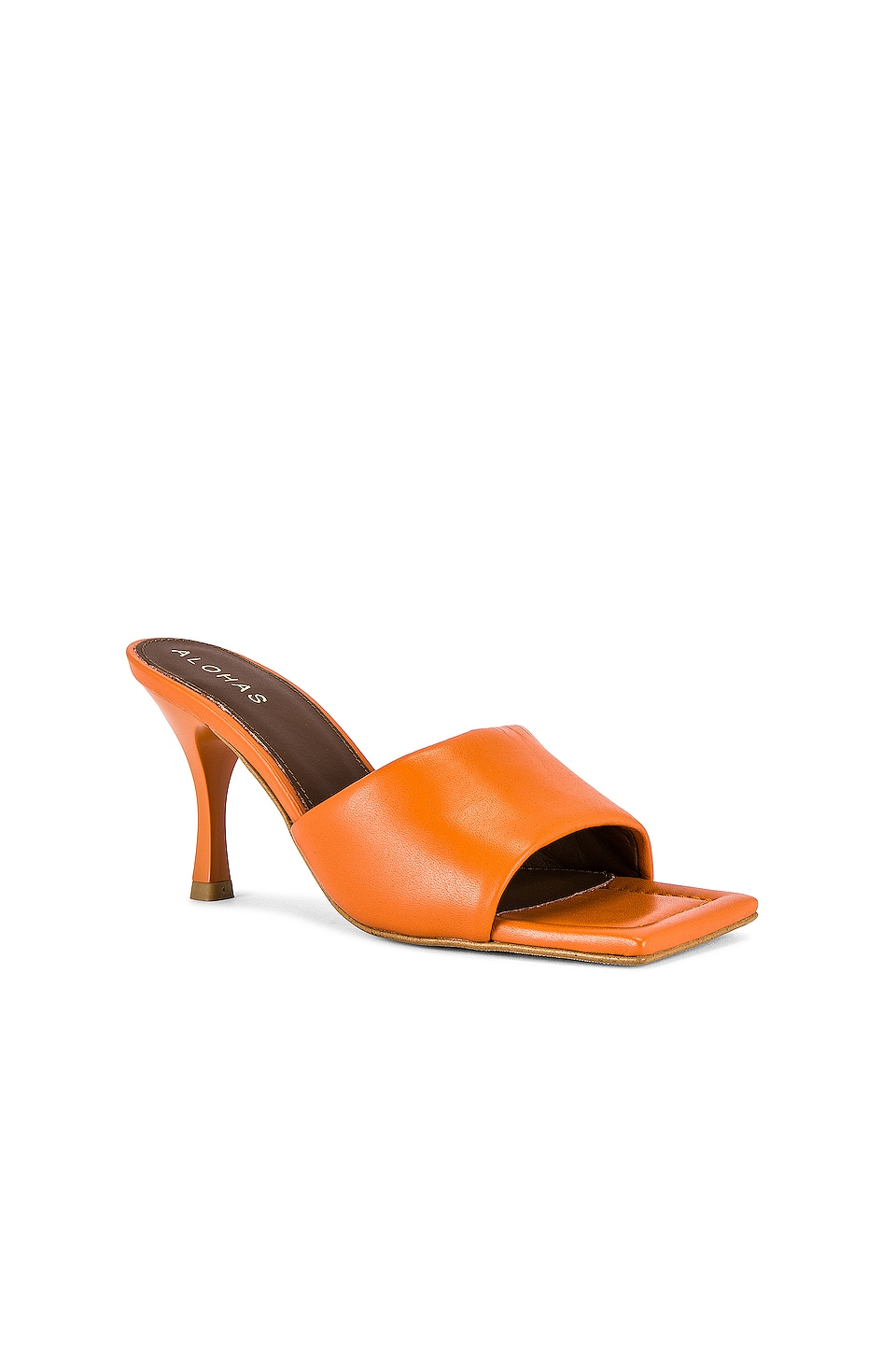 ALOHAS Puffy Mule in Pomelo Orange
