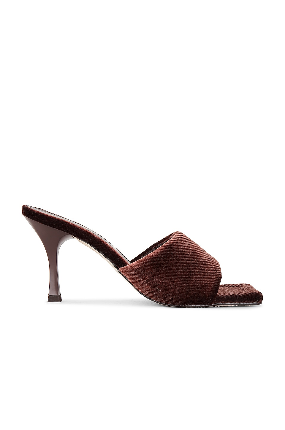 ALOHAS Puffy Mule in Velvet Coffee | REVOLVE