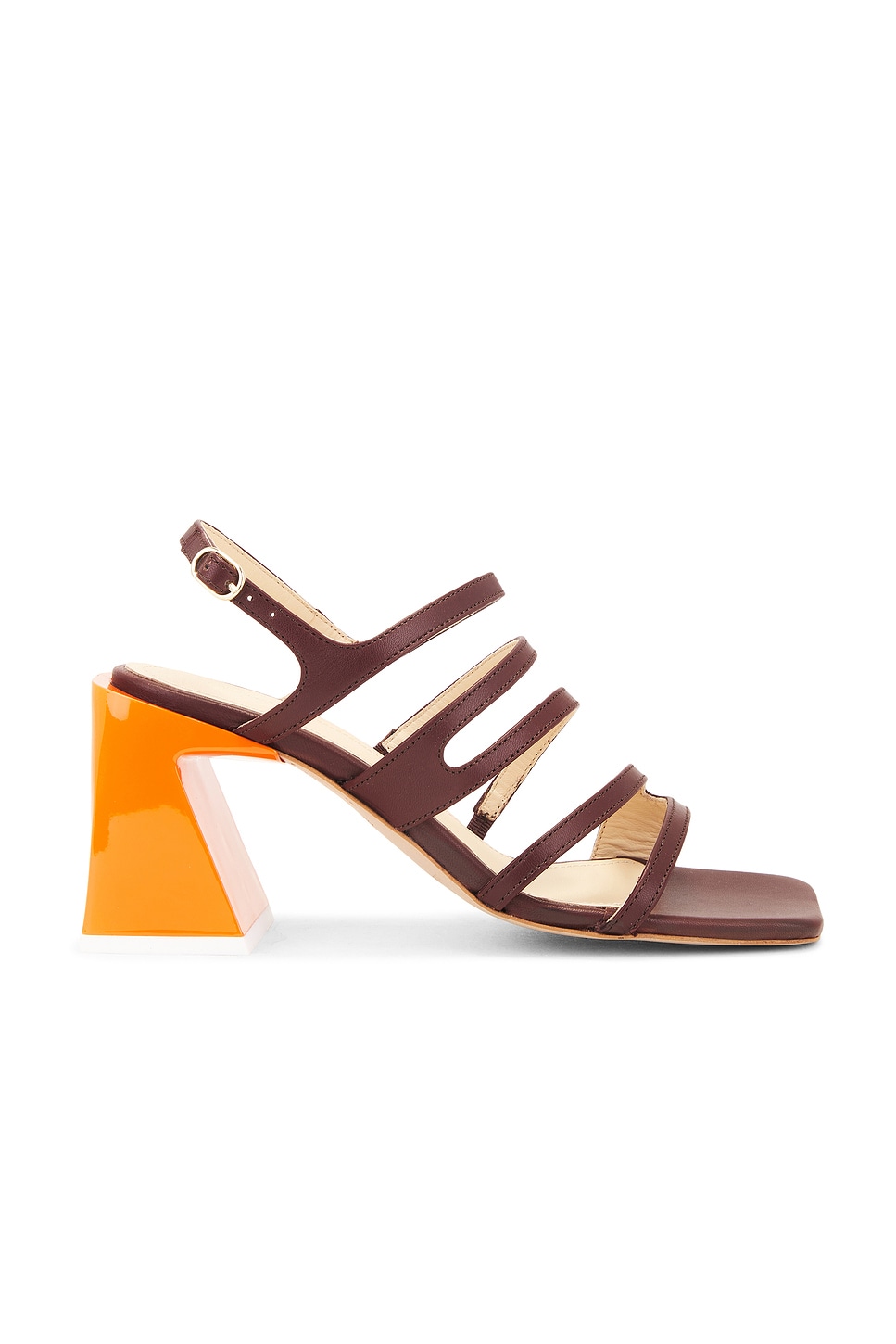 ALOHAS Aubrey Leather Sandals in Brown | REVOLVE