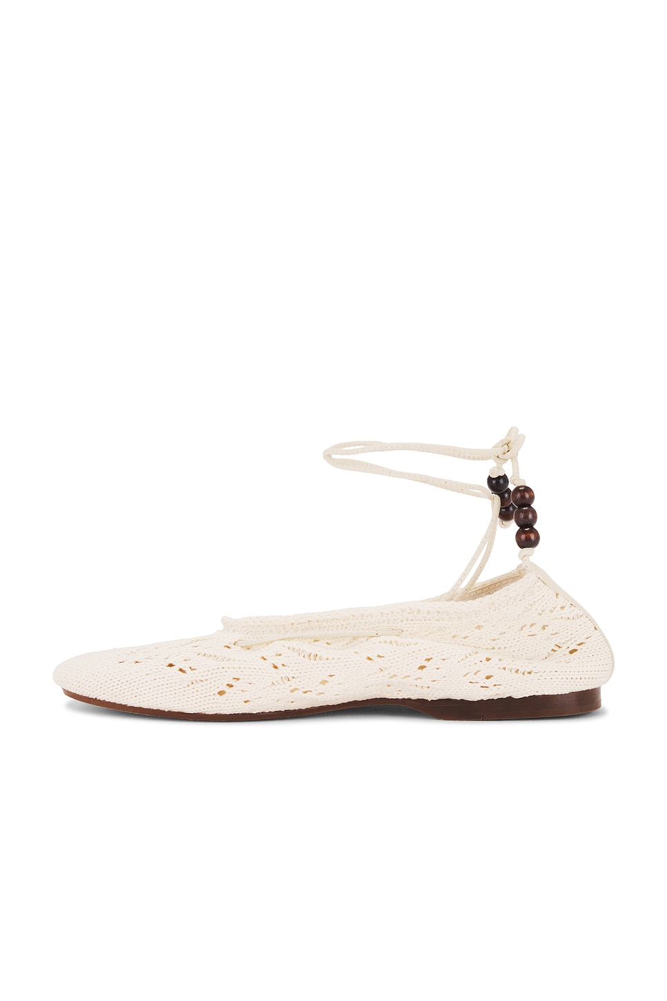 バレエシューズ ALOHAS ROSEMARY CROCHET BALLETS Rosemary Crochet Cream Ballet Flats | ALOHAS