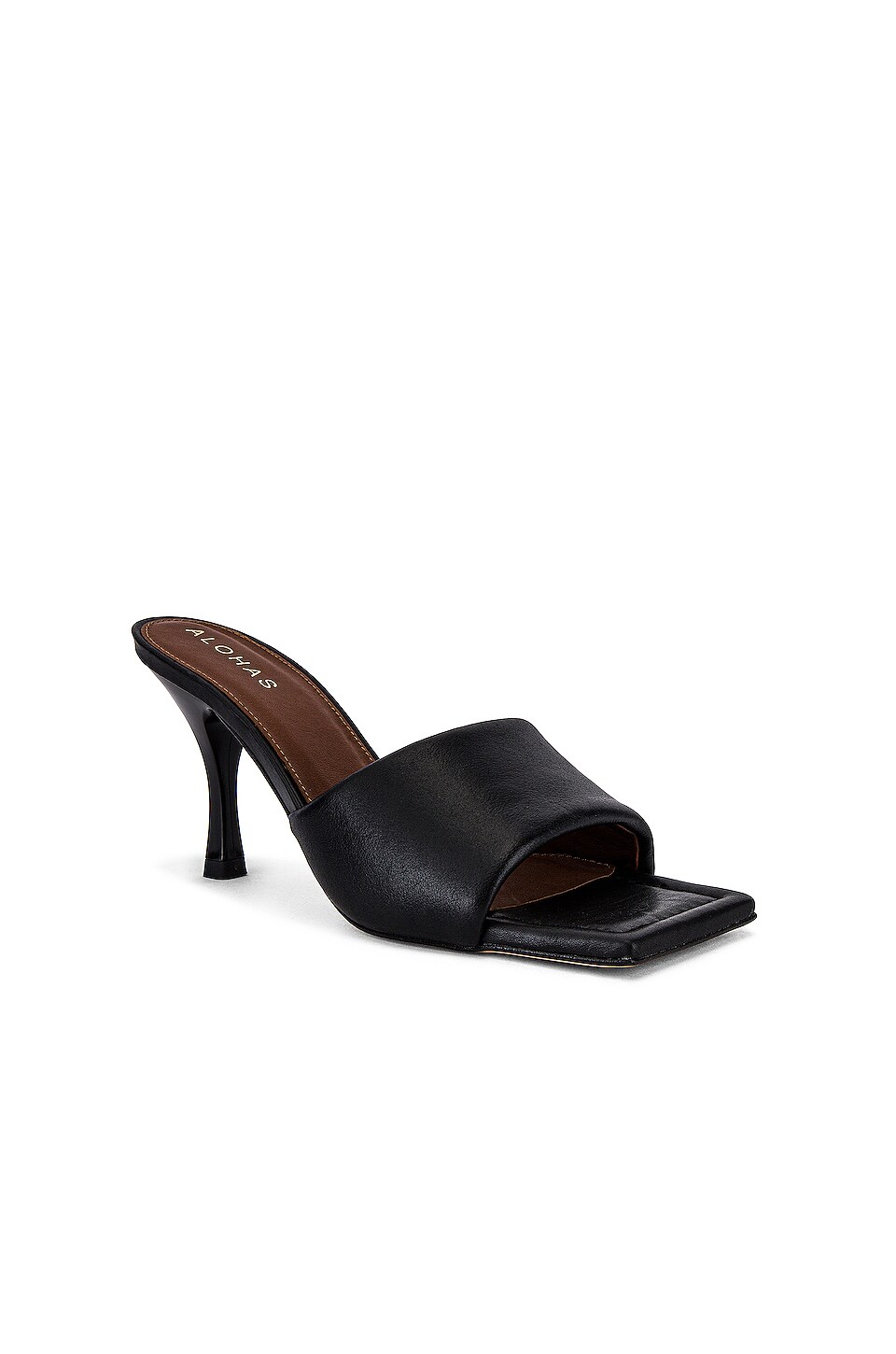 ALOHAS Puffy Mule in Black