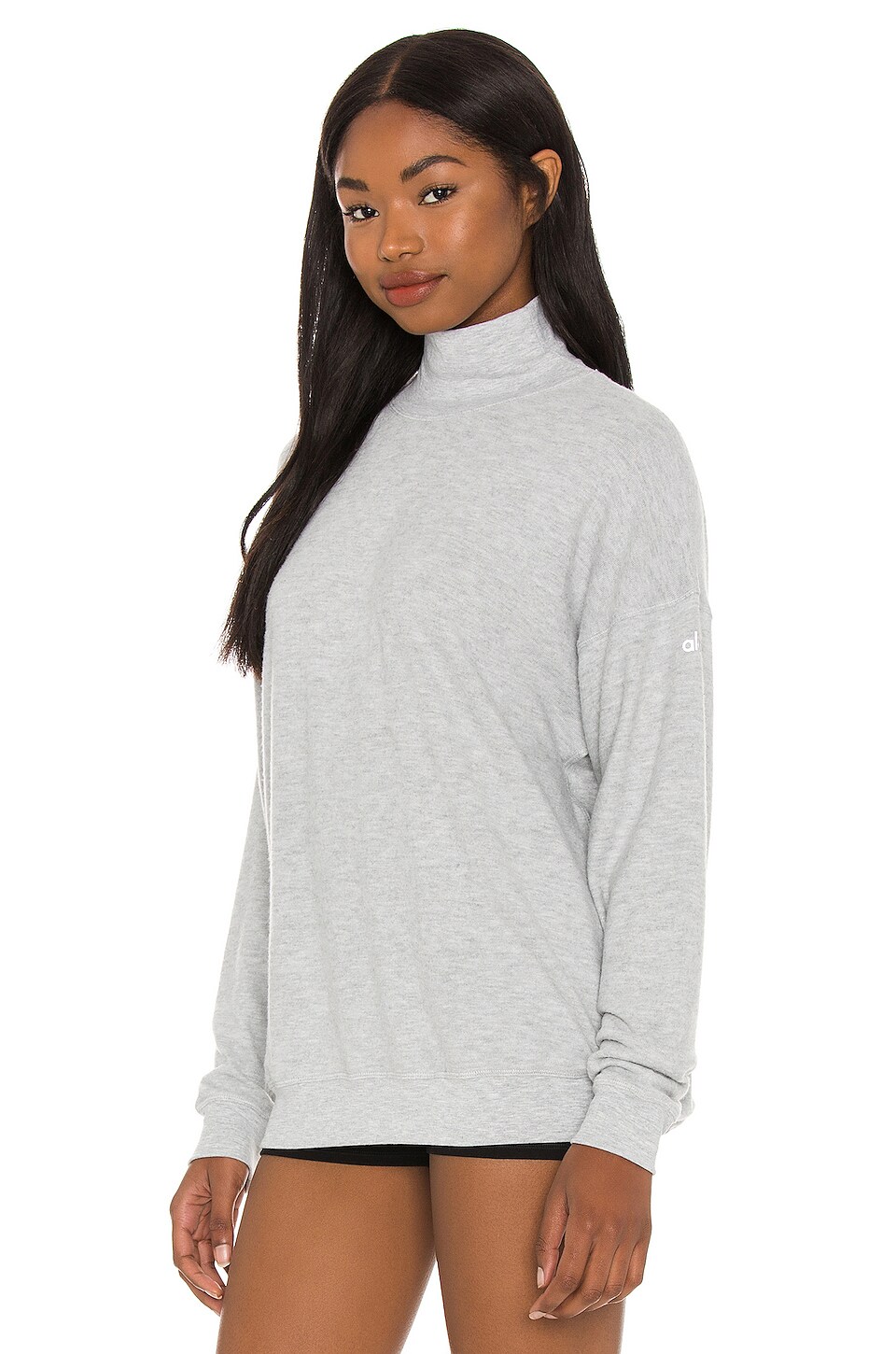 alo refresh mock neck sweatshirt
