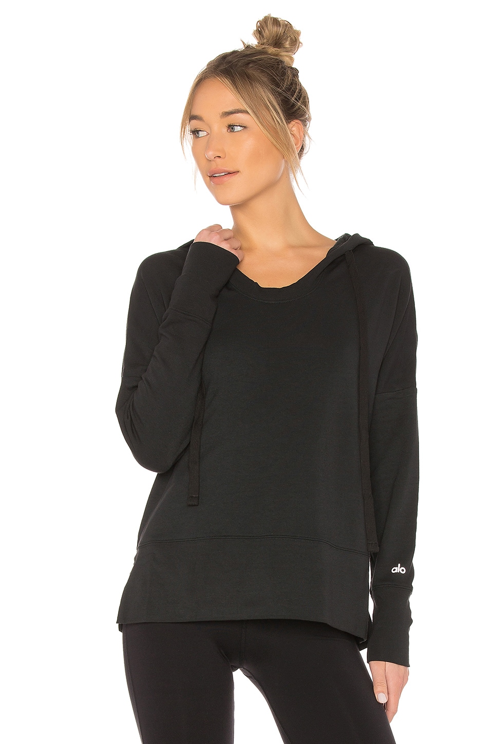 alo fluid tunic hoodie