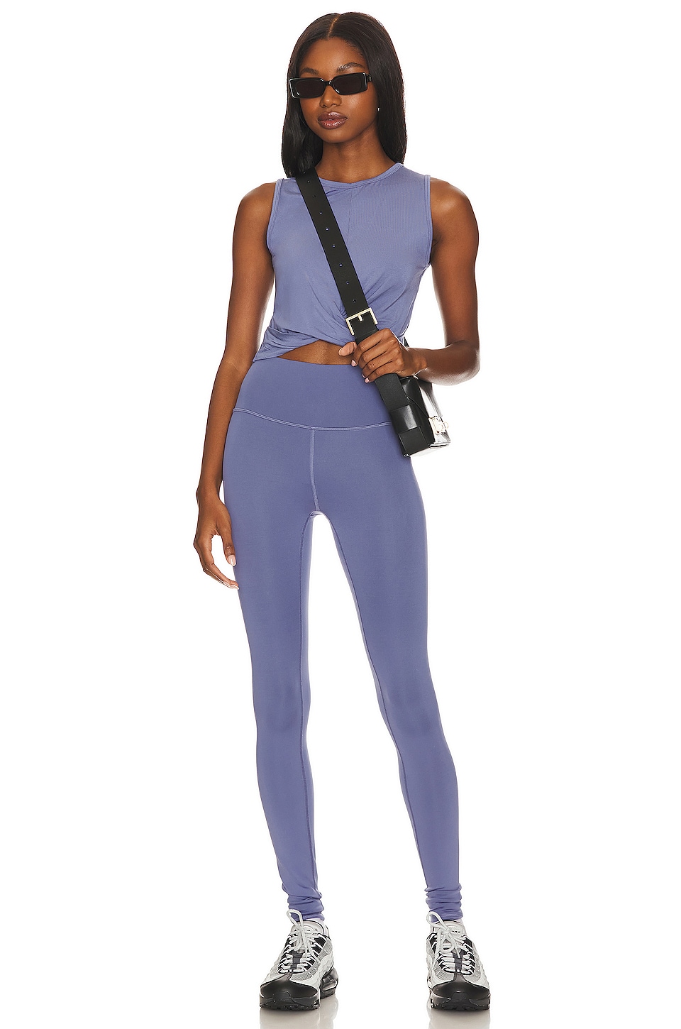 alo High Waist Airlift Legging in Infinity Blue | REVOLVE