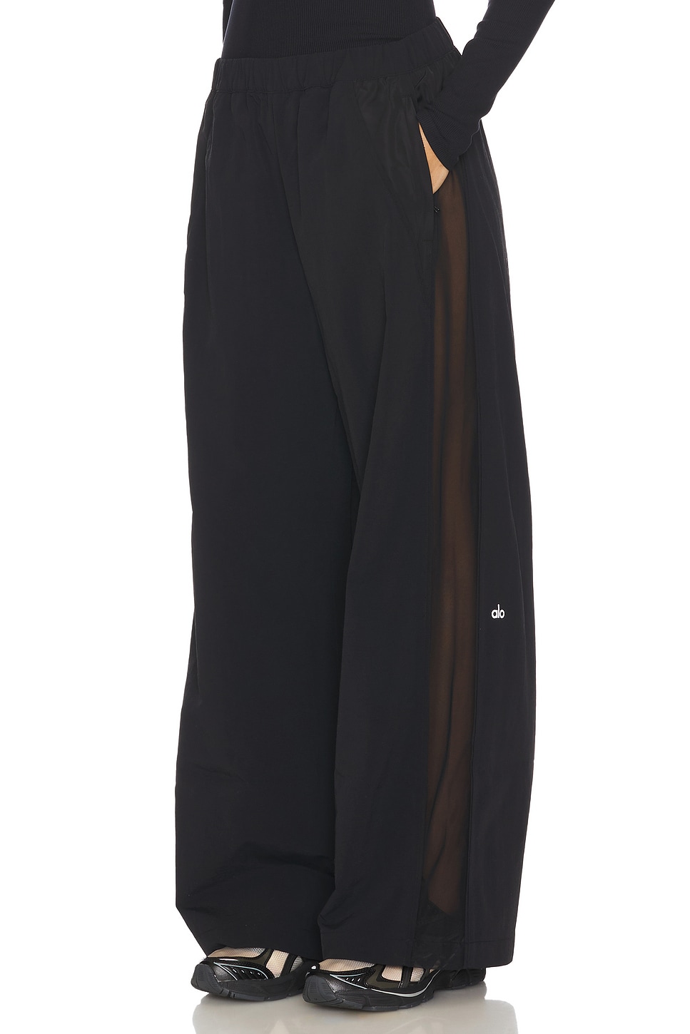 パンツ [Alo Yoga] High-Waist Origin Wide Leg Track Pant alo yoga High-Waist Origin Wide-Leg Track Pant,NWT, XS ,orig