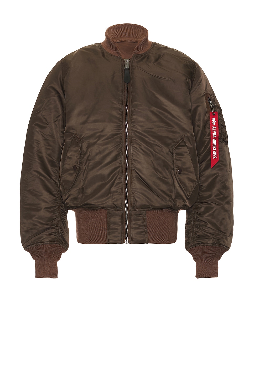 ALPHA INDUSTRIES MA 1 Flight Jacket in Chocolate REVOLVE