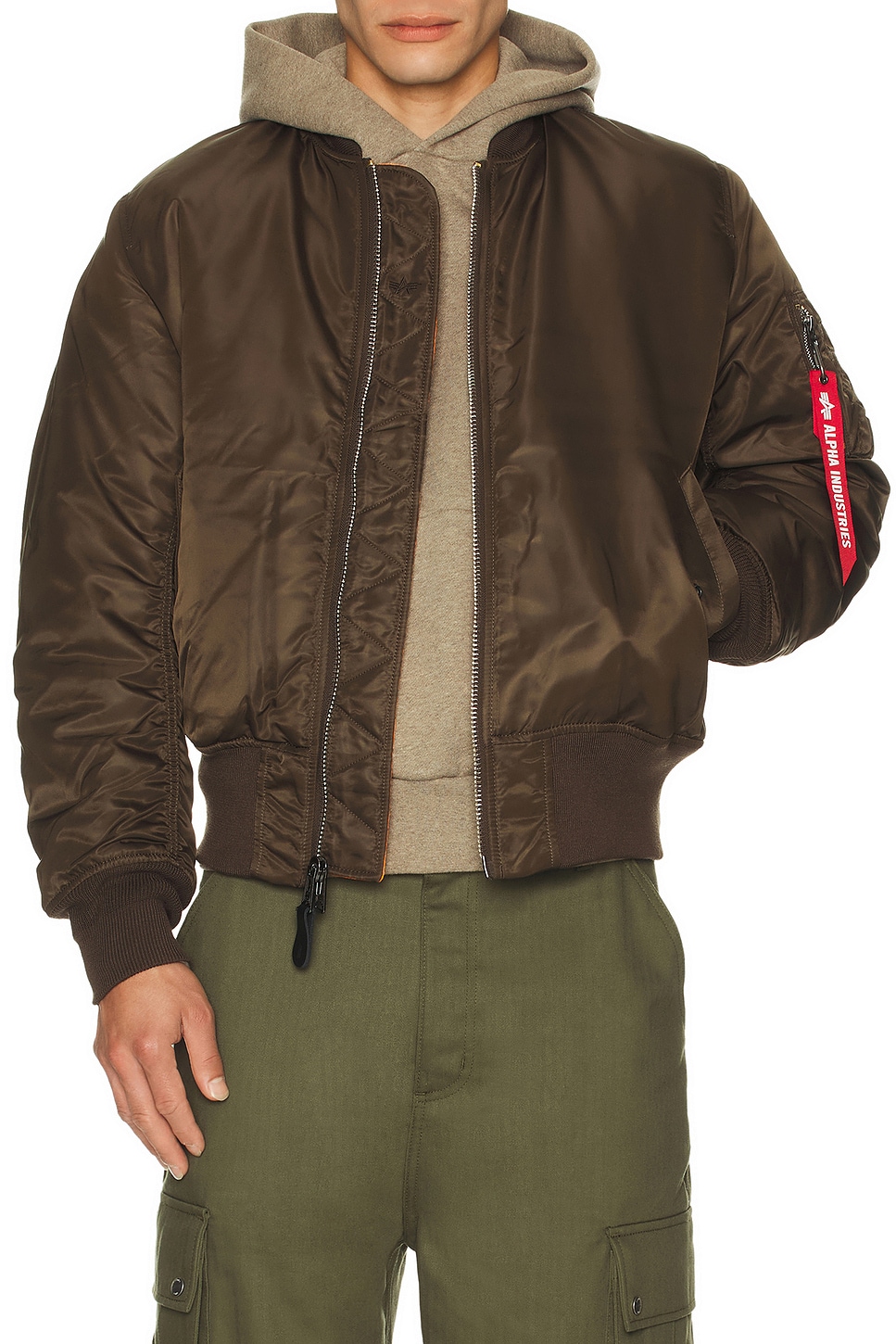 ALPHA INDUSTRIES Alpha MA-1 Flight Jacket in Espresso | REVOLVE