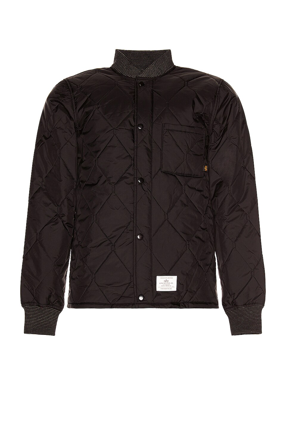ALPHA INDUSTRIES Quilted Utility Jacket Black