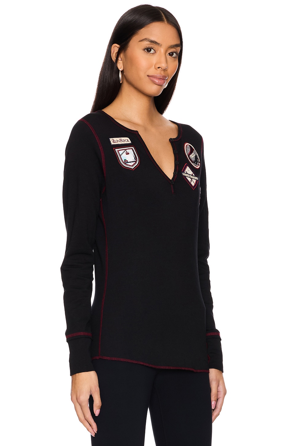 Alp N Rock Usa Resorts Henley Shirt