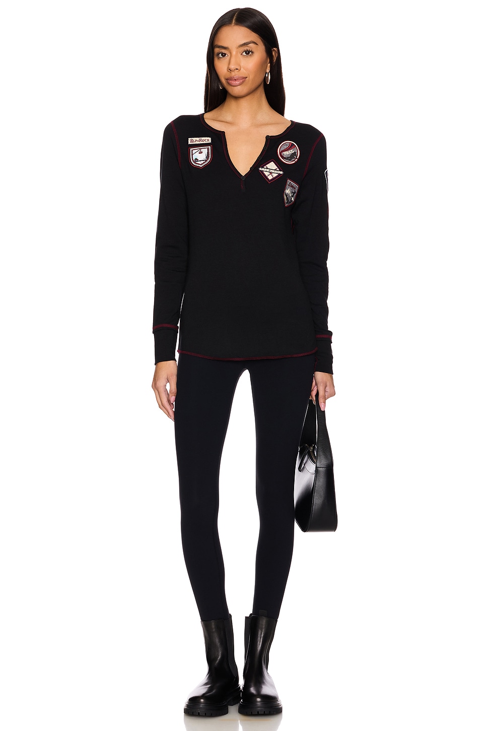 Alp N Rock Usa Resorts Henley Shirt