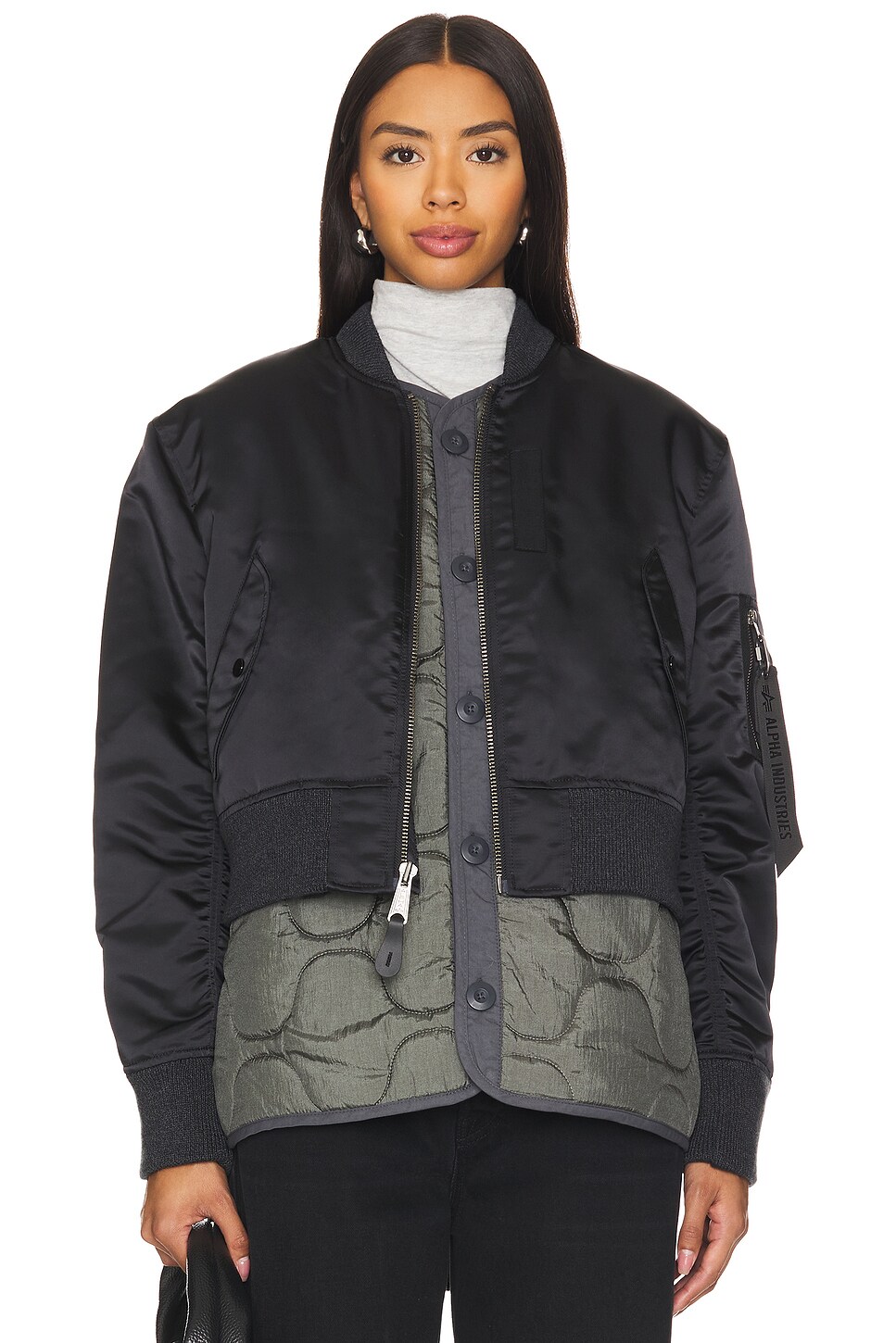 ブラック MA-1 Men's MA-1 Bomber Jacket (Heritage) | Alpha Industries