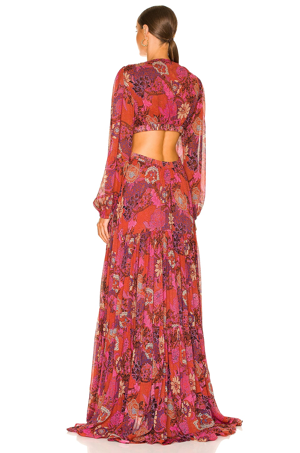 A.L.C. Isabelle Dress in Pink & Russet Multi | REVOLVE