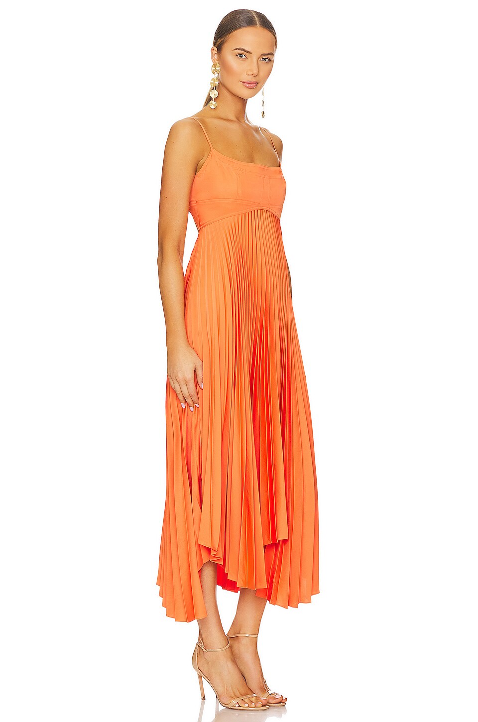 A.L.C. Hollie Dress in Vivid Orange