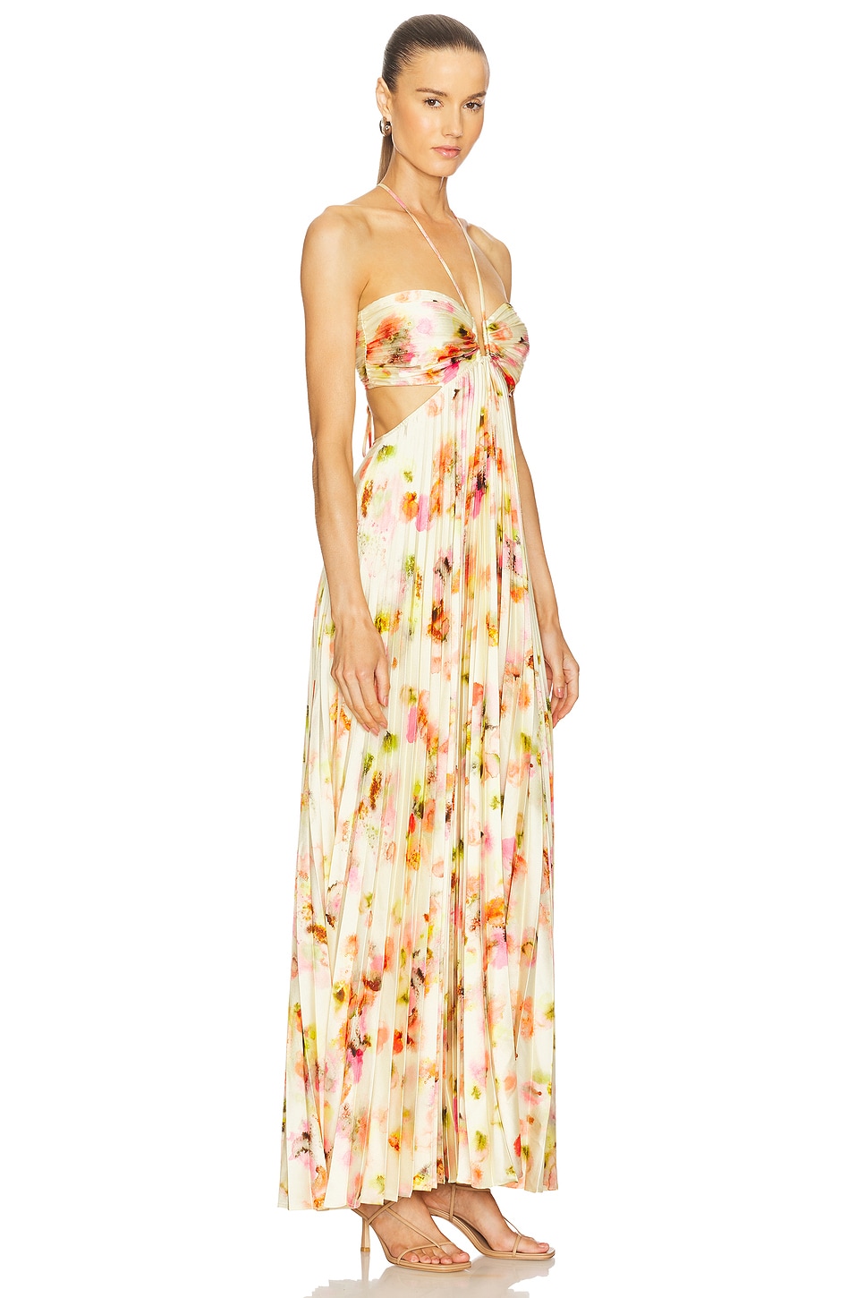 knee length dresses for ladies ALC Moira Halter Maxi Dress – Cloomers