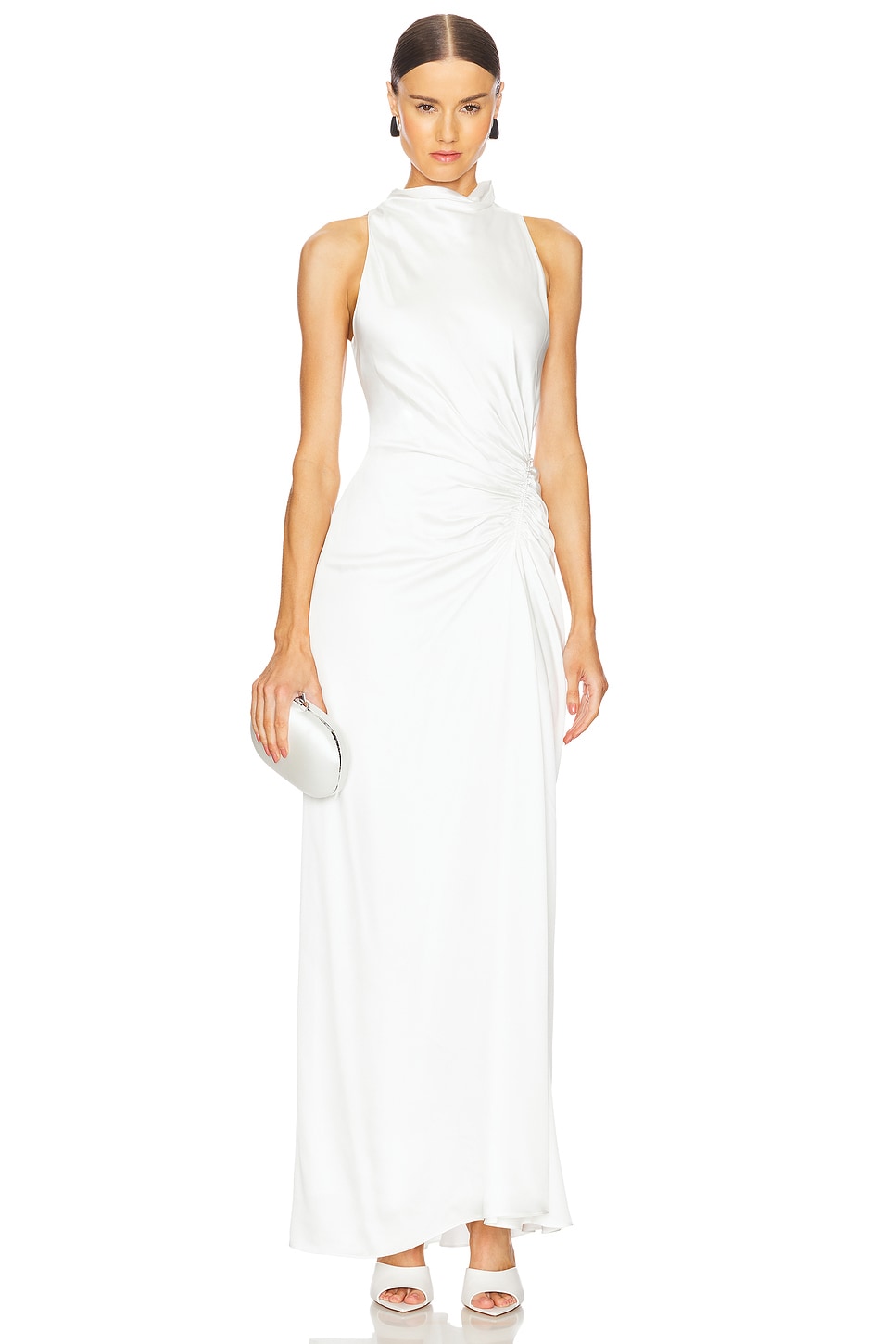 navy blue halter neck formal dress Keena Scarf Maxi Dress main image 0