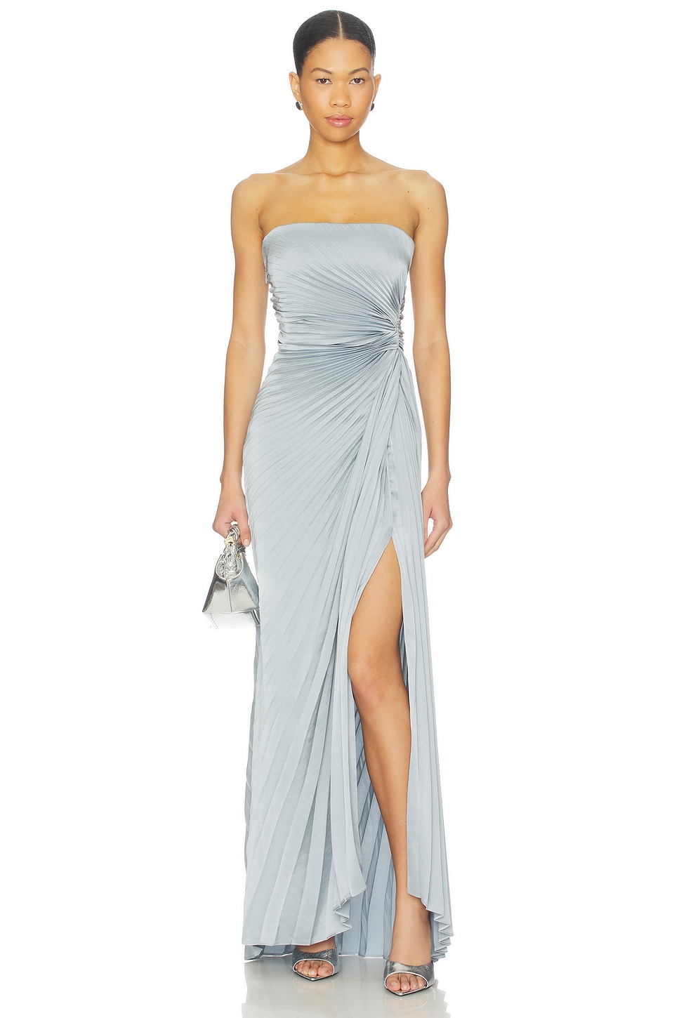 monteau dress Steel Blue Crepe Bridesmaid Dress - Hayley Paige main image 0
