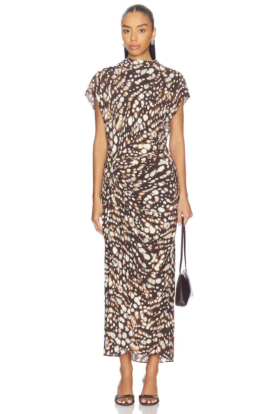 black low cut maxi dress Kate