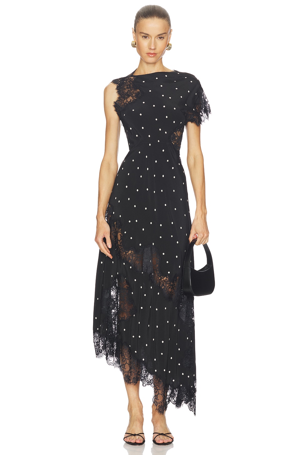 A.L.C. Alessia Dress in Black & Cream | REVOLVE