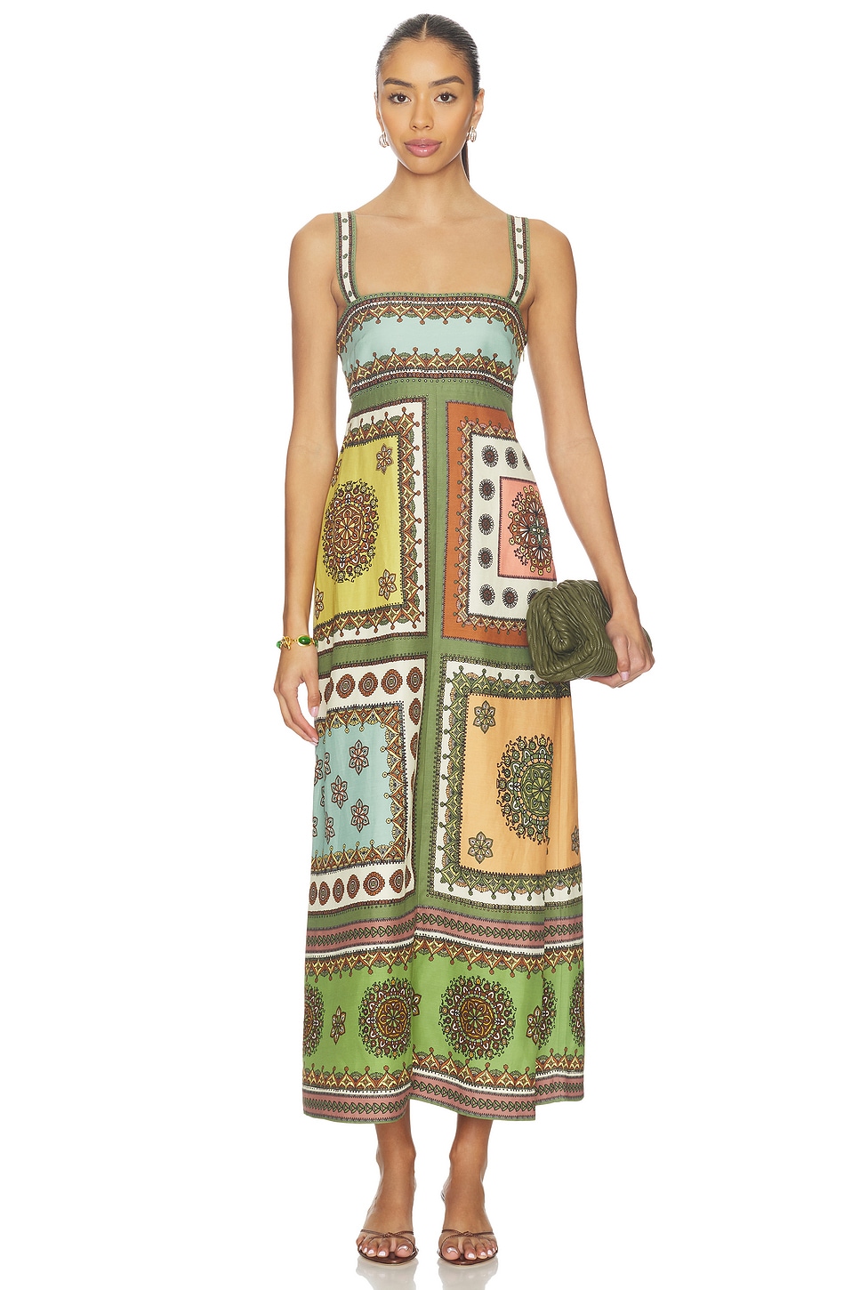 knee length dresses for ladies Alemais Tiger Day Dress Multi