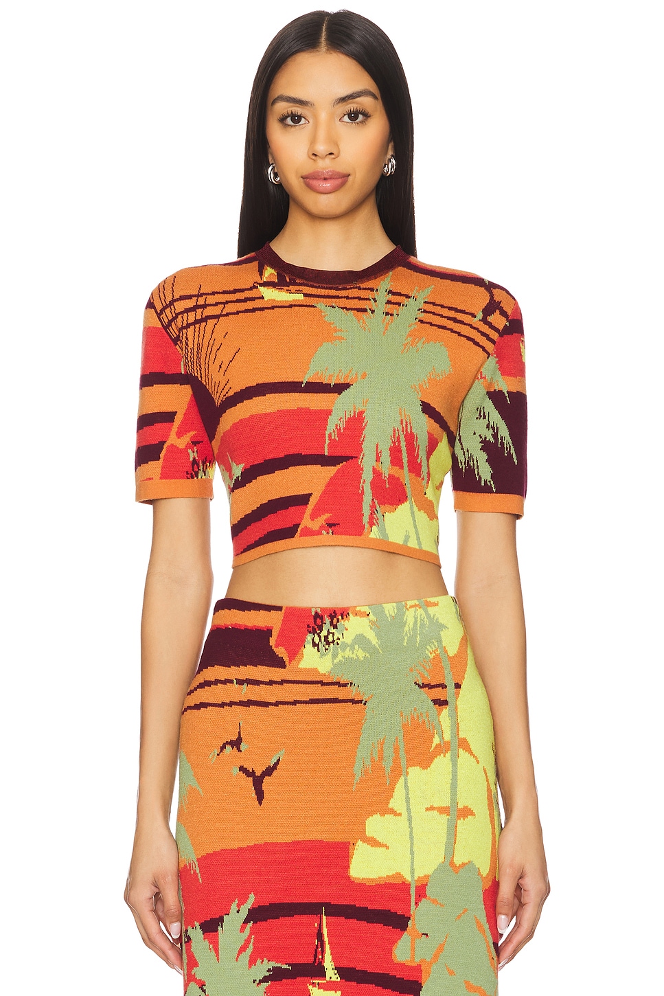 Alémais Palm Island Knit Top