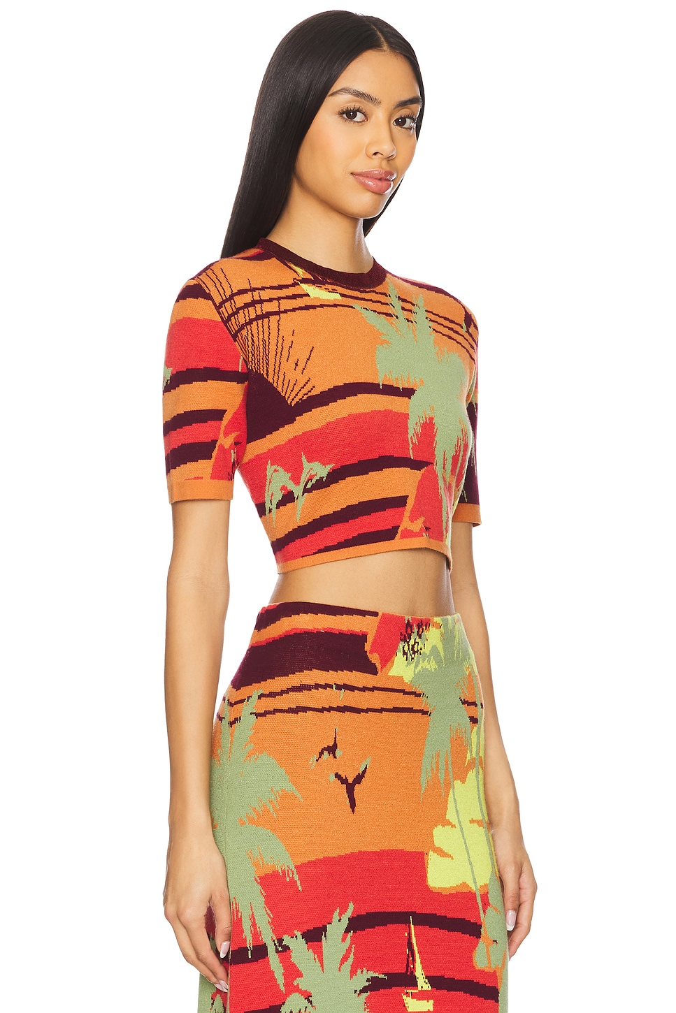 Alémais Palm Island Knit Top