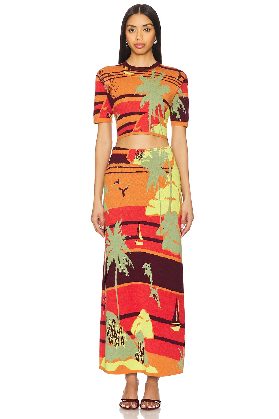 Alémais Palm Island Knit Top