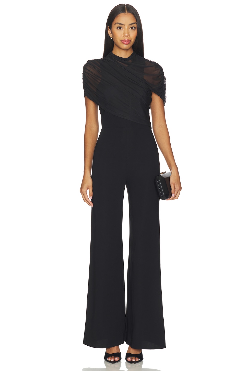 Amanda Uprichard Evianna Jumpsuit in Black | REVOLVE