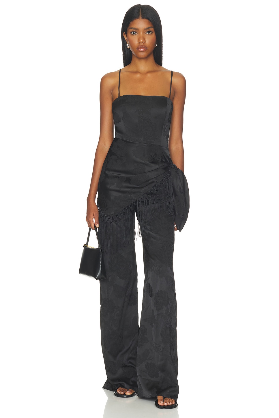 Amanda Uprichard Cheryl Fringe Jumpsuit