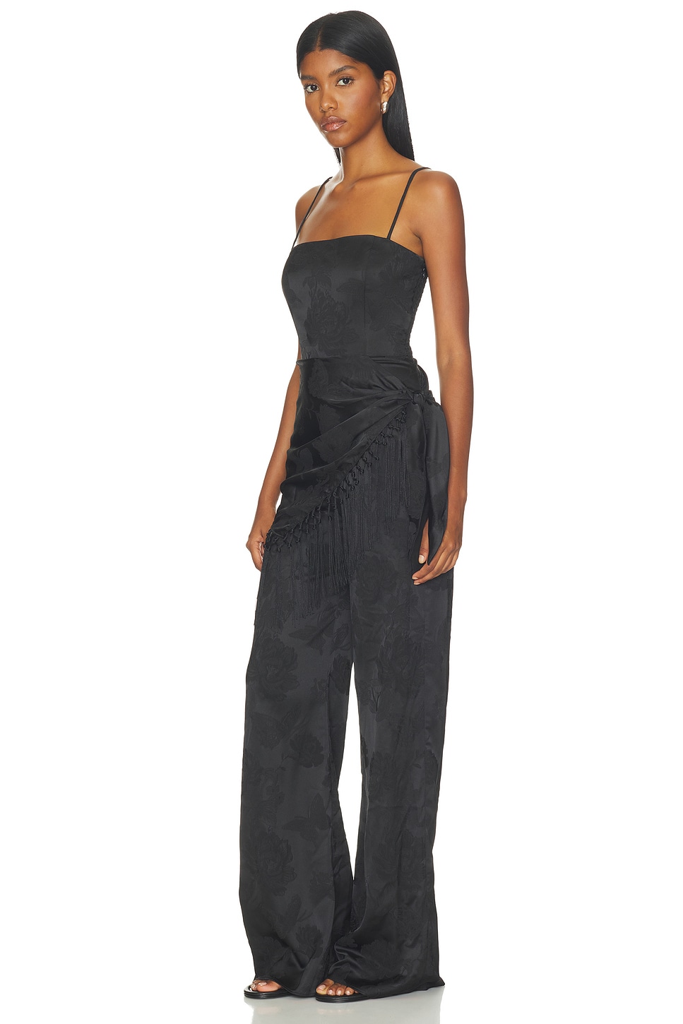 Amanda Uprichard Cheryl Fringe Jumpsuit