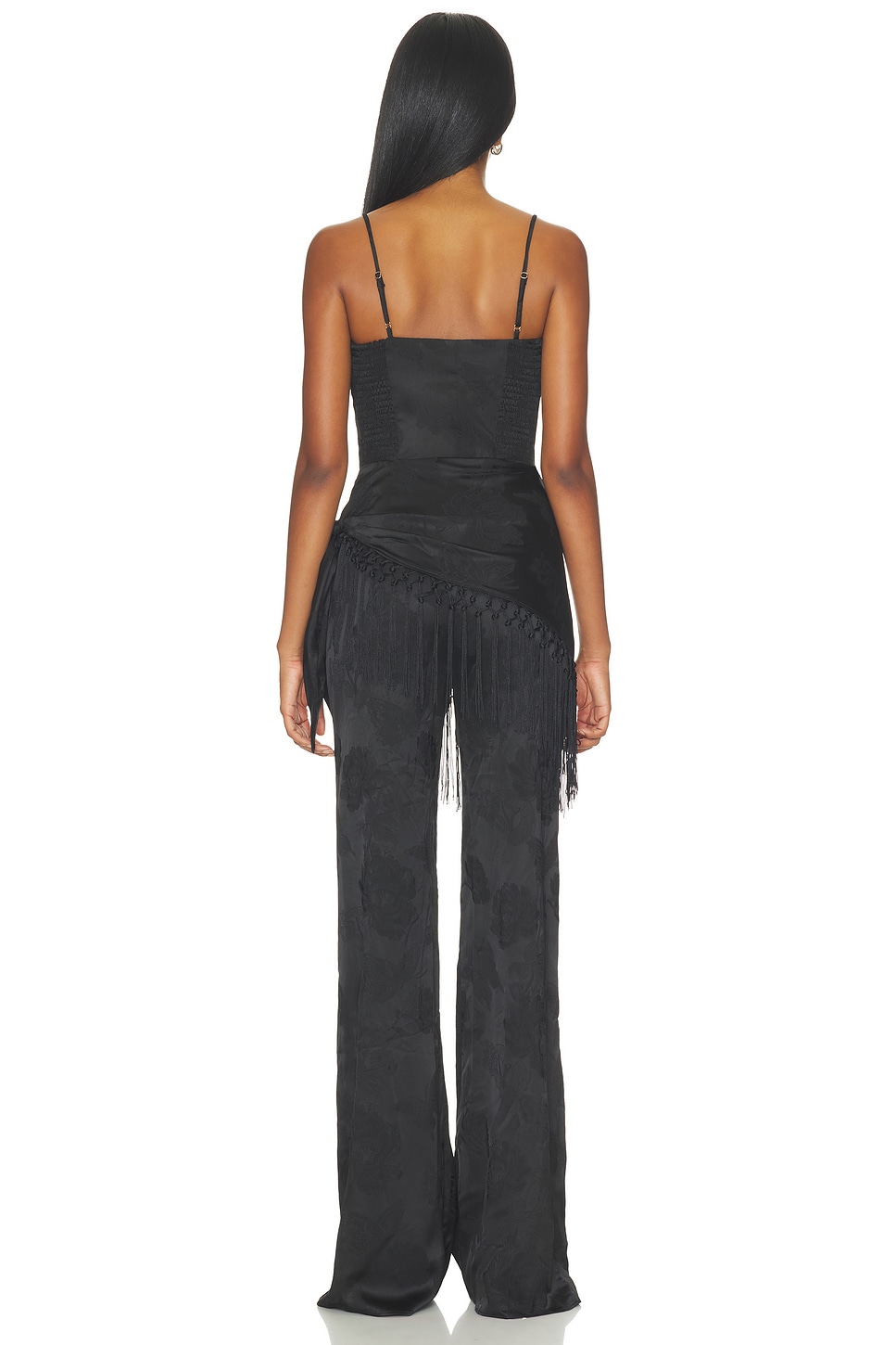Amanda Uprichard Cheryl Fringe Jumpsuit