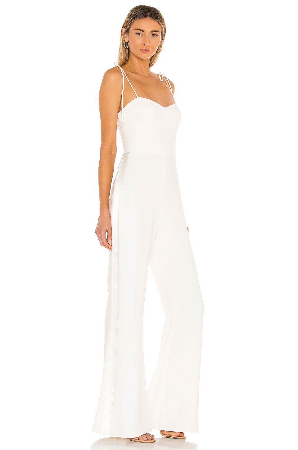 Amanda Uprichard Champagne Jumpsuit in Ivory