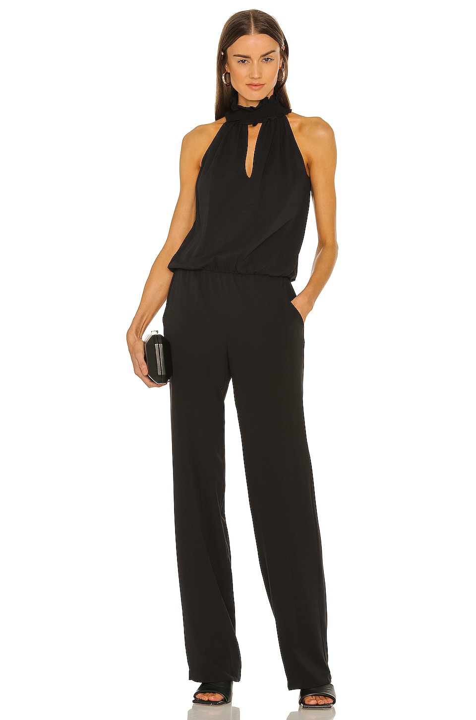 Amanda Uprichard Talita Jumpsuit in Black | REVOLVE