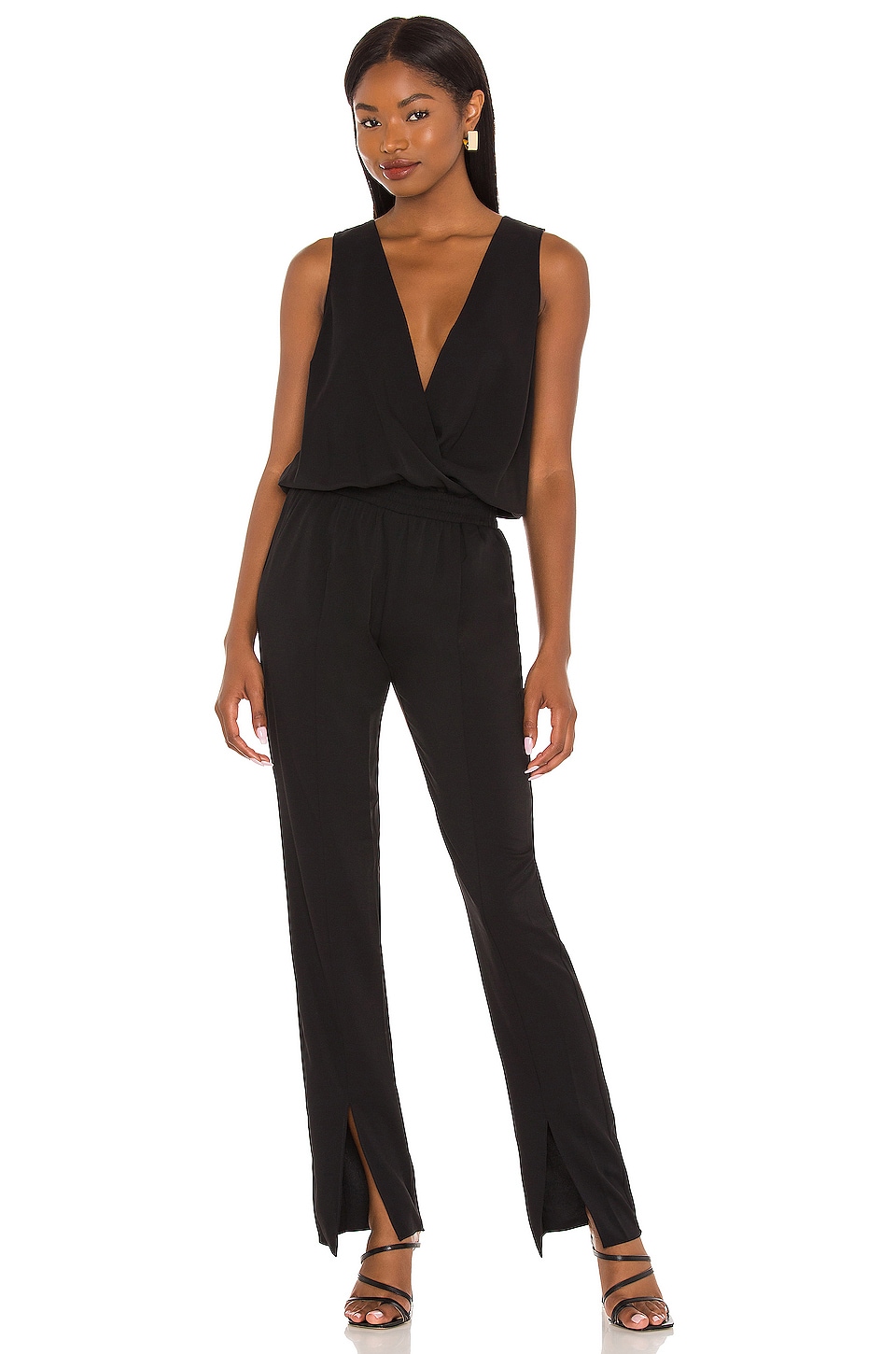 Amanda Uprichard Harvey Jumpsuit in Black | REVOLVE