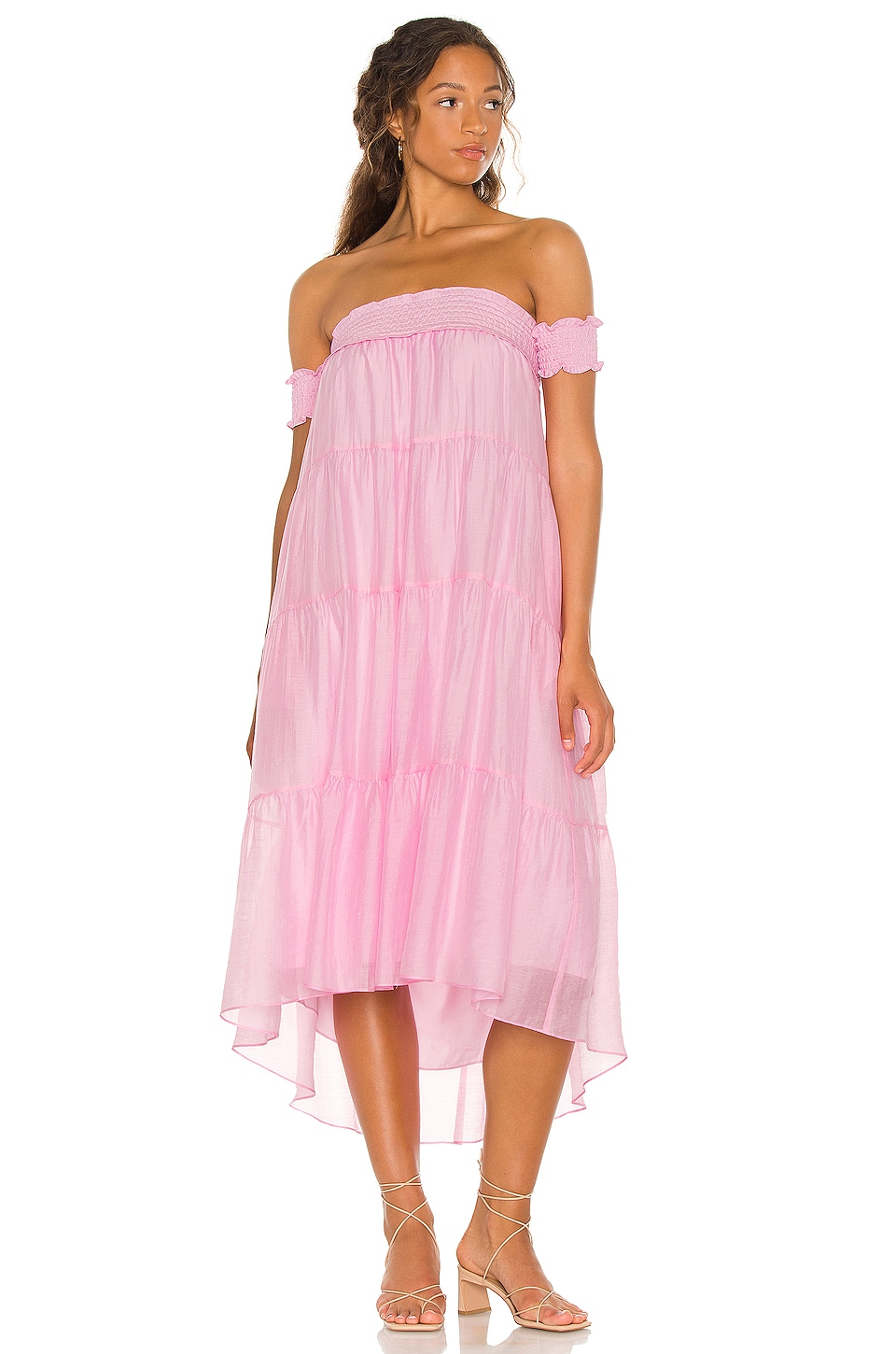 Amanda Uprichard Siesta Dress in Light Pink | REVOLVE