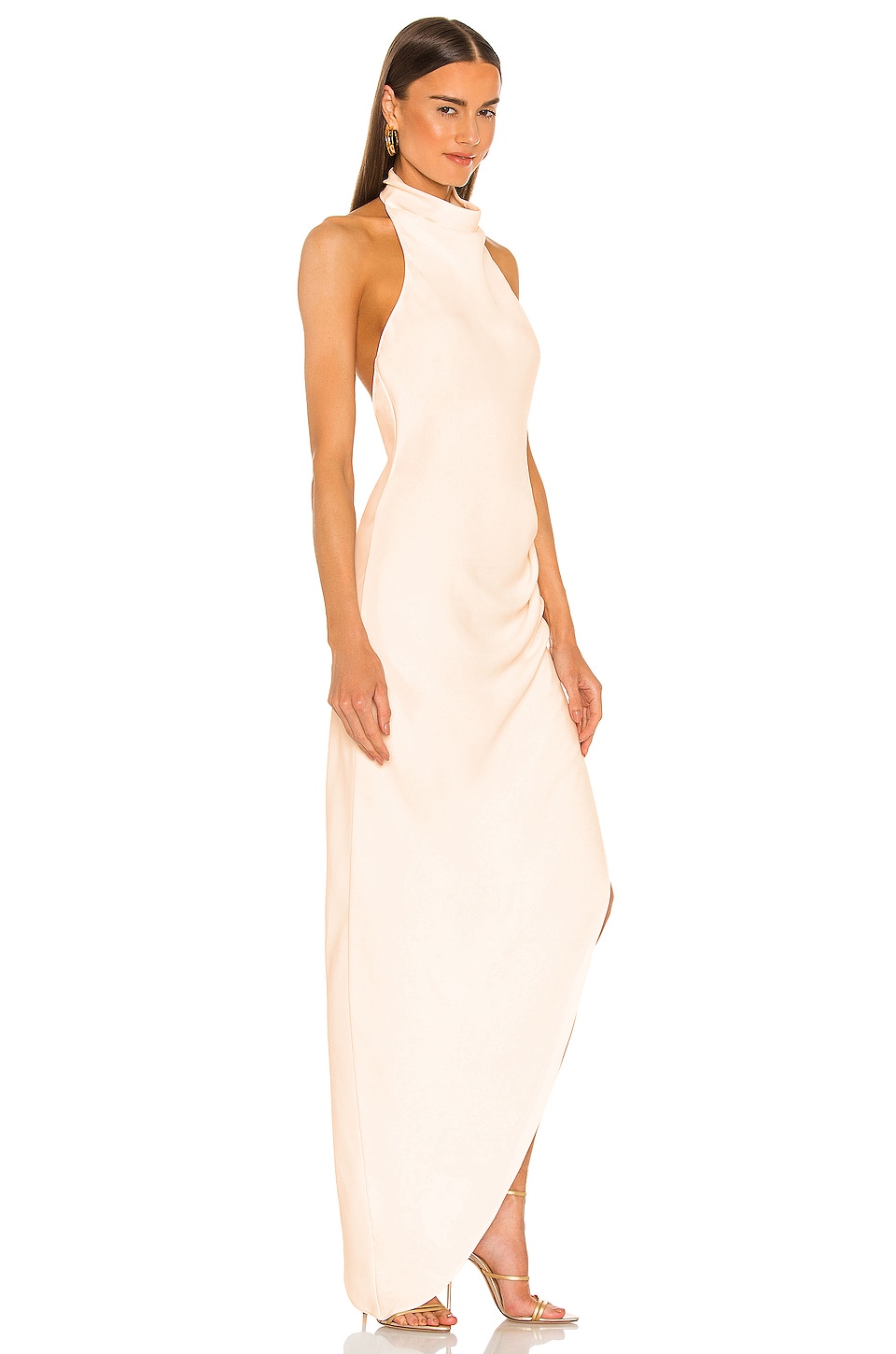 x revolve samba gown in dark green