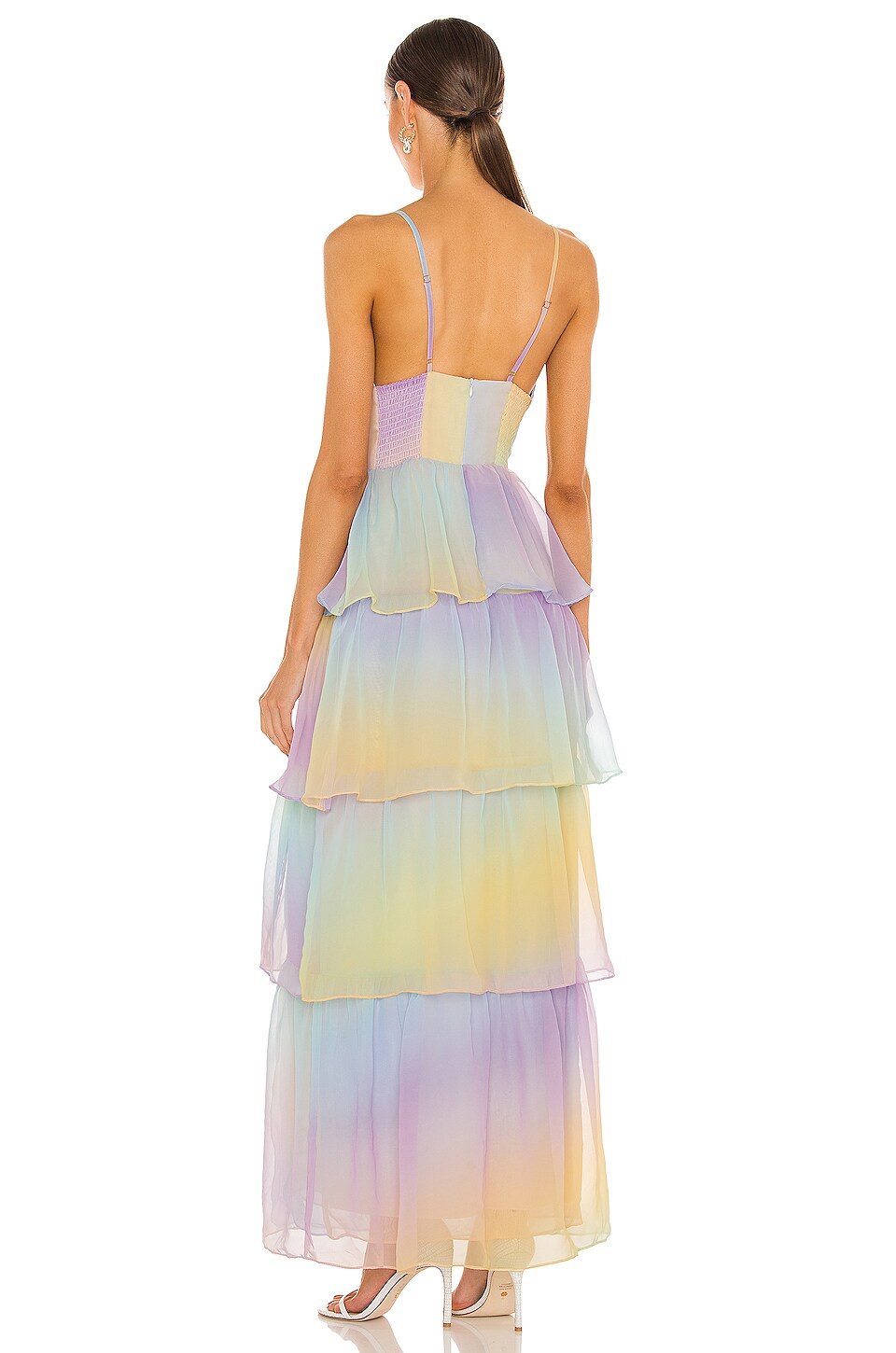 Amanda Uprichard Thaddea Maxi Dress in Rainbow | REVOLVE
