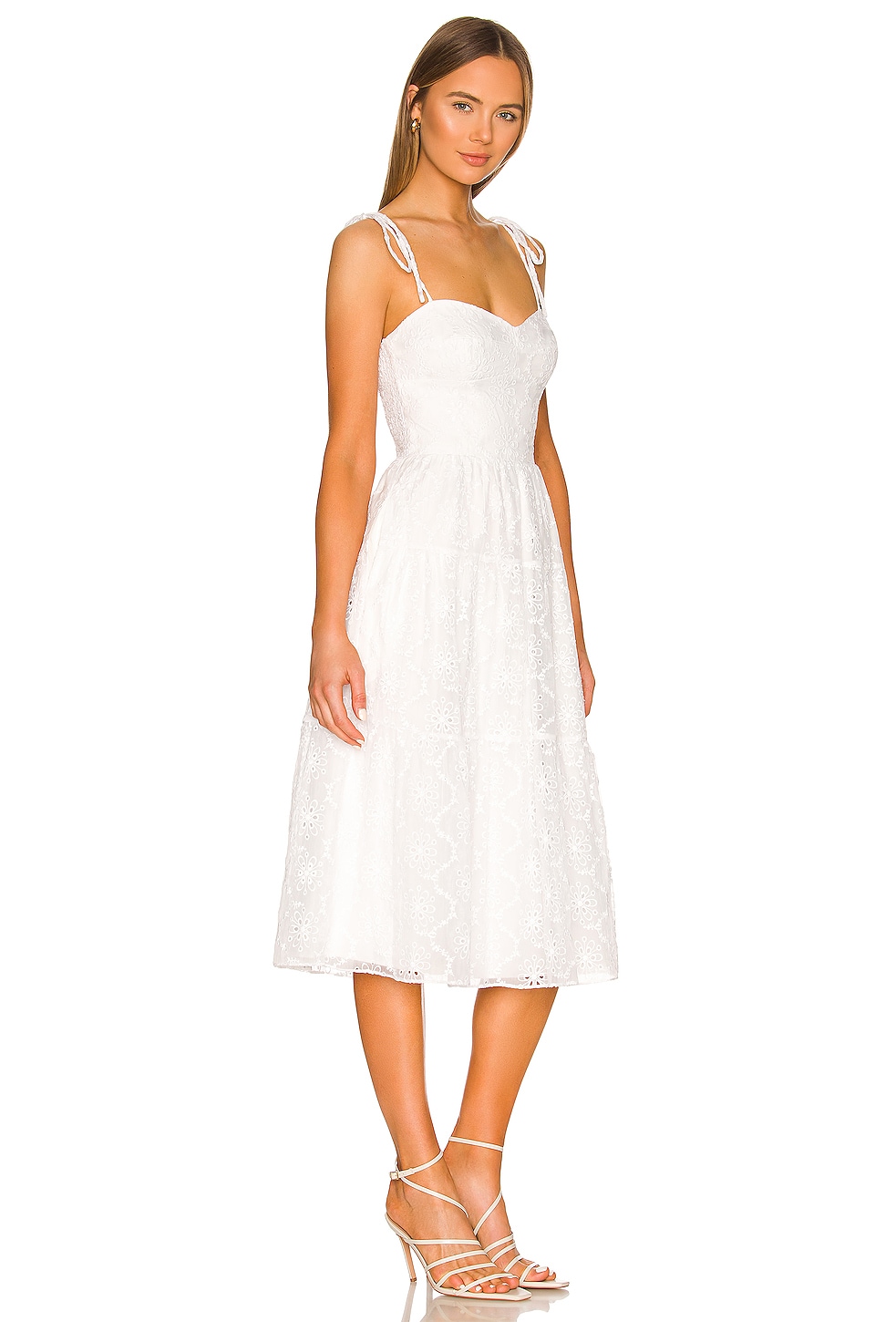 Amanda Uprichard Tula Dress in Sugar Embroidery