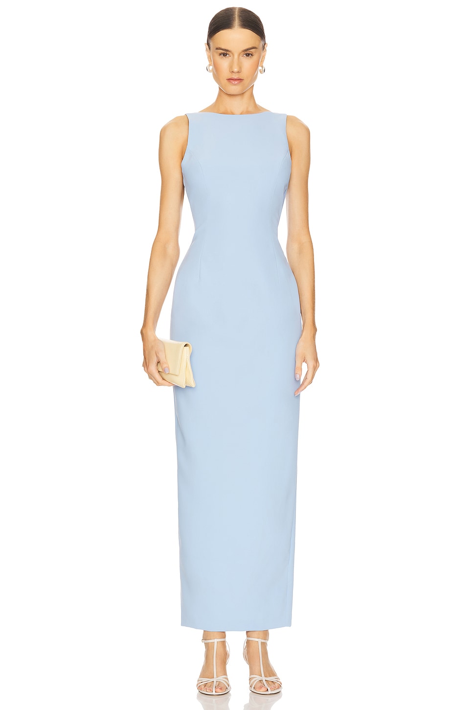 Amanda Uprichard Marbella Maxi Dress in Baby Blue | REVOLVE