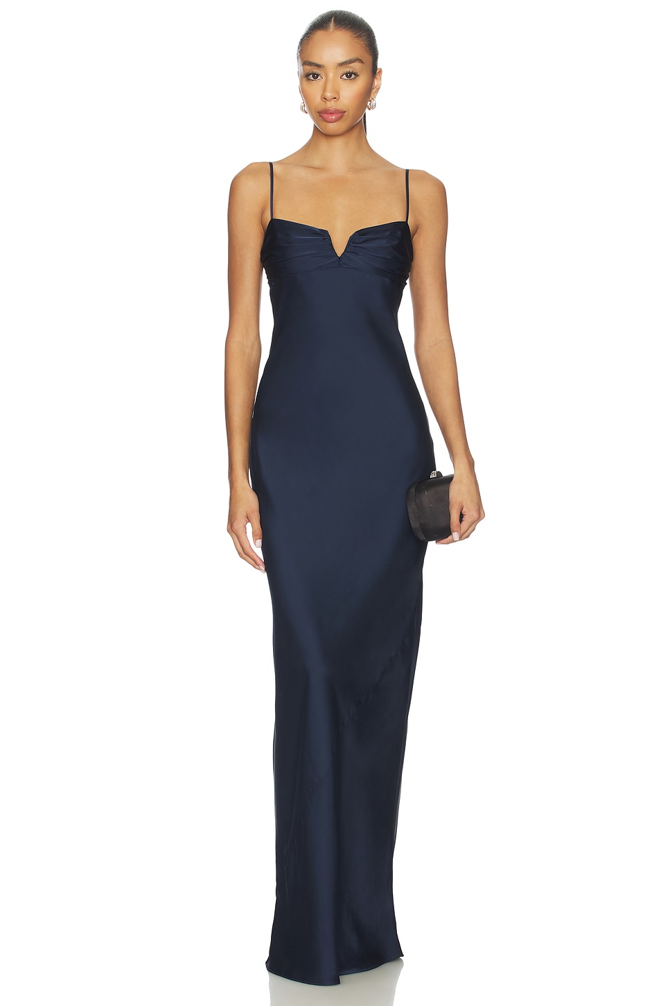 Amanda Uprichard Ira Maxi Dress in Ink | REVOLVE
