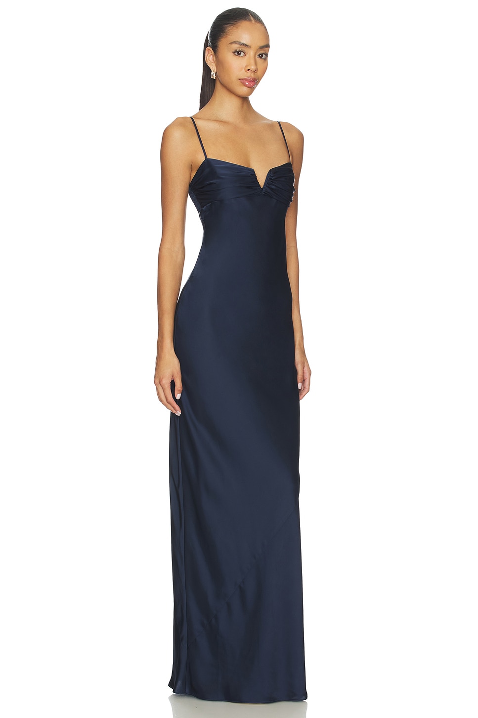 helsa apolla jersey dress Draped like a sculpture. Worn like a statement. the Apolla Jersey Dressavailable in powder blue, dune, and caviar