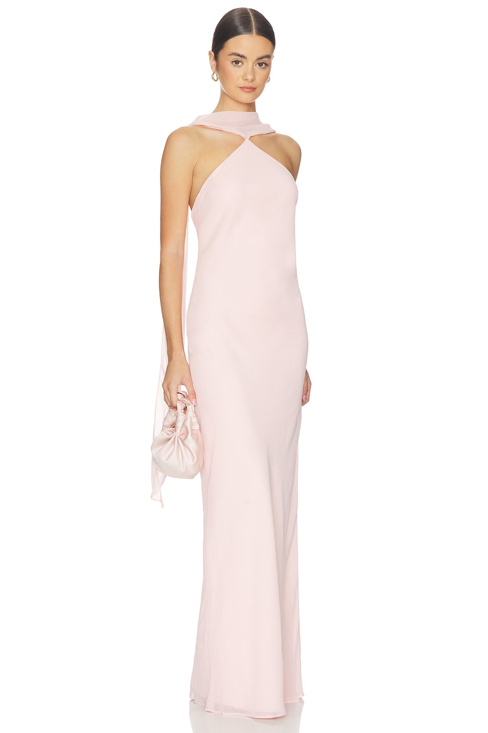 Amanda Uprichard Ashton Maxi Dress in Mochi | REVOLVE