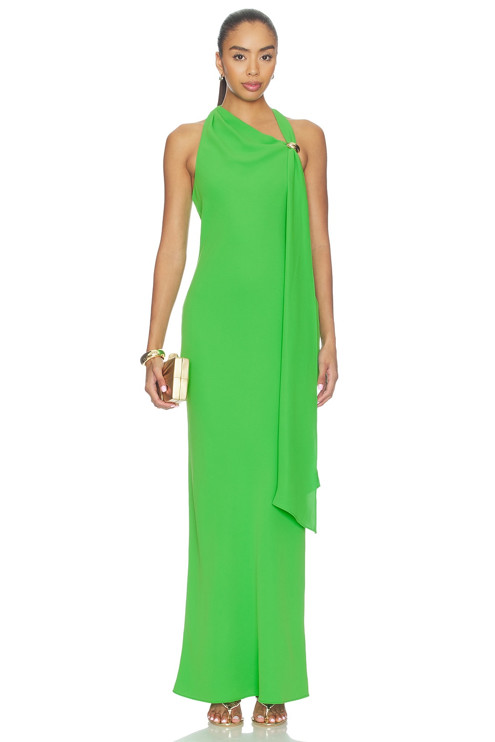 sonya maxi dress Amanda Uprichard Sonya Maxi Dress in Green