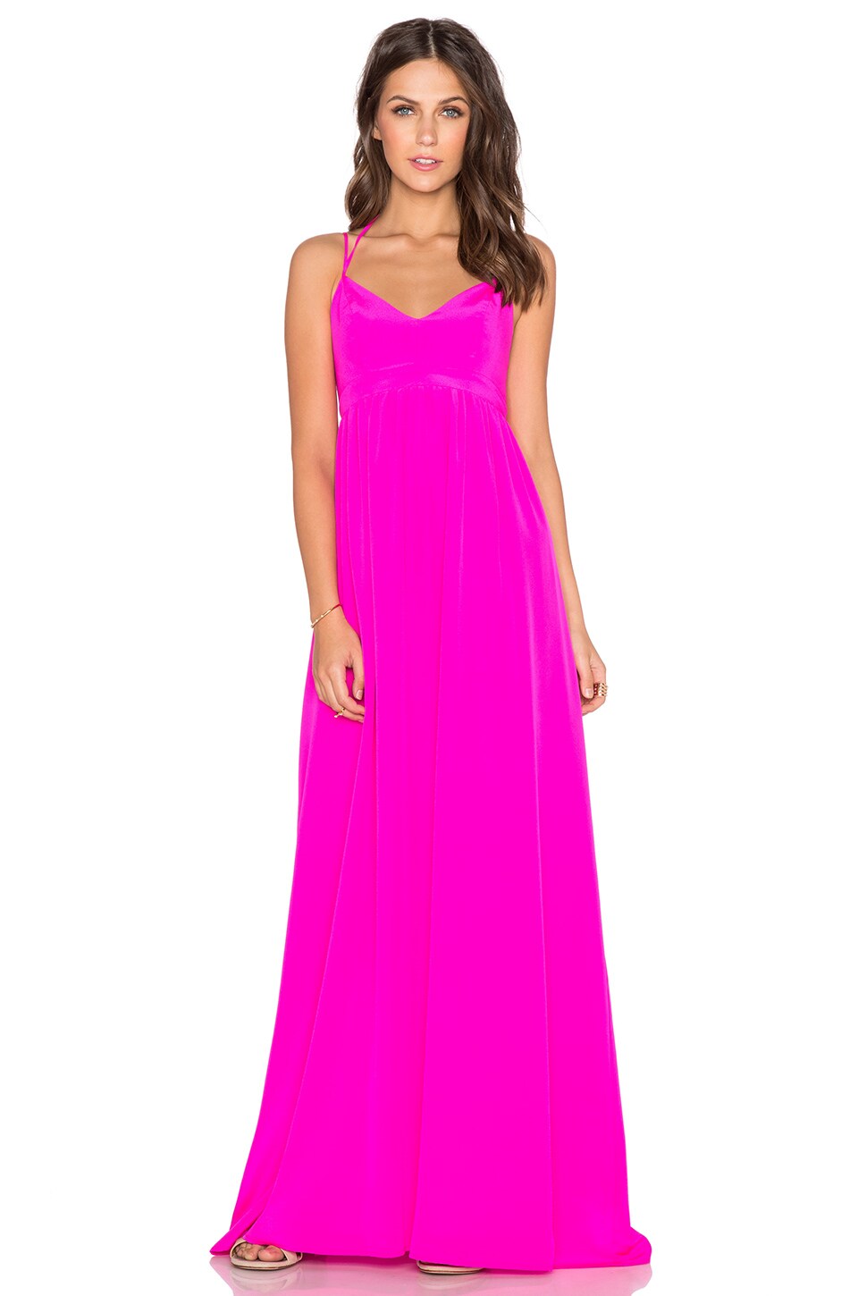 Amanda Uprichard Kingston Gown In Hot Pink Light | REVOLVE