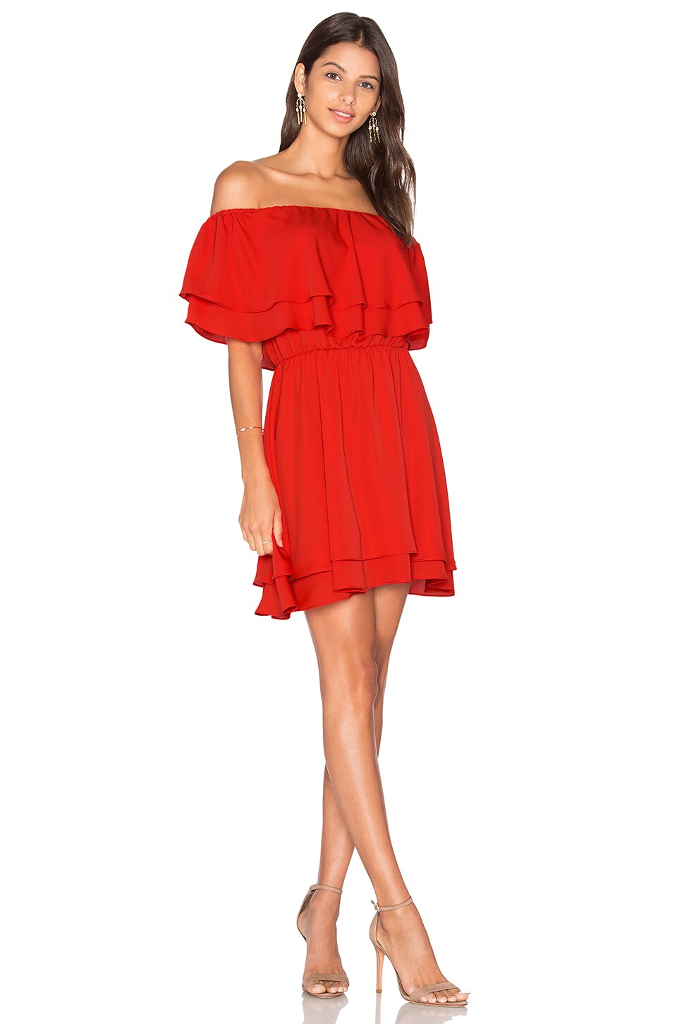 Amanda Uprichard Clementine Mini Dress in Candy Apple REVOLVE