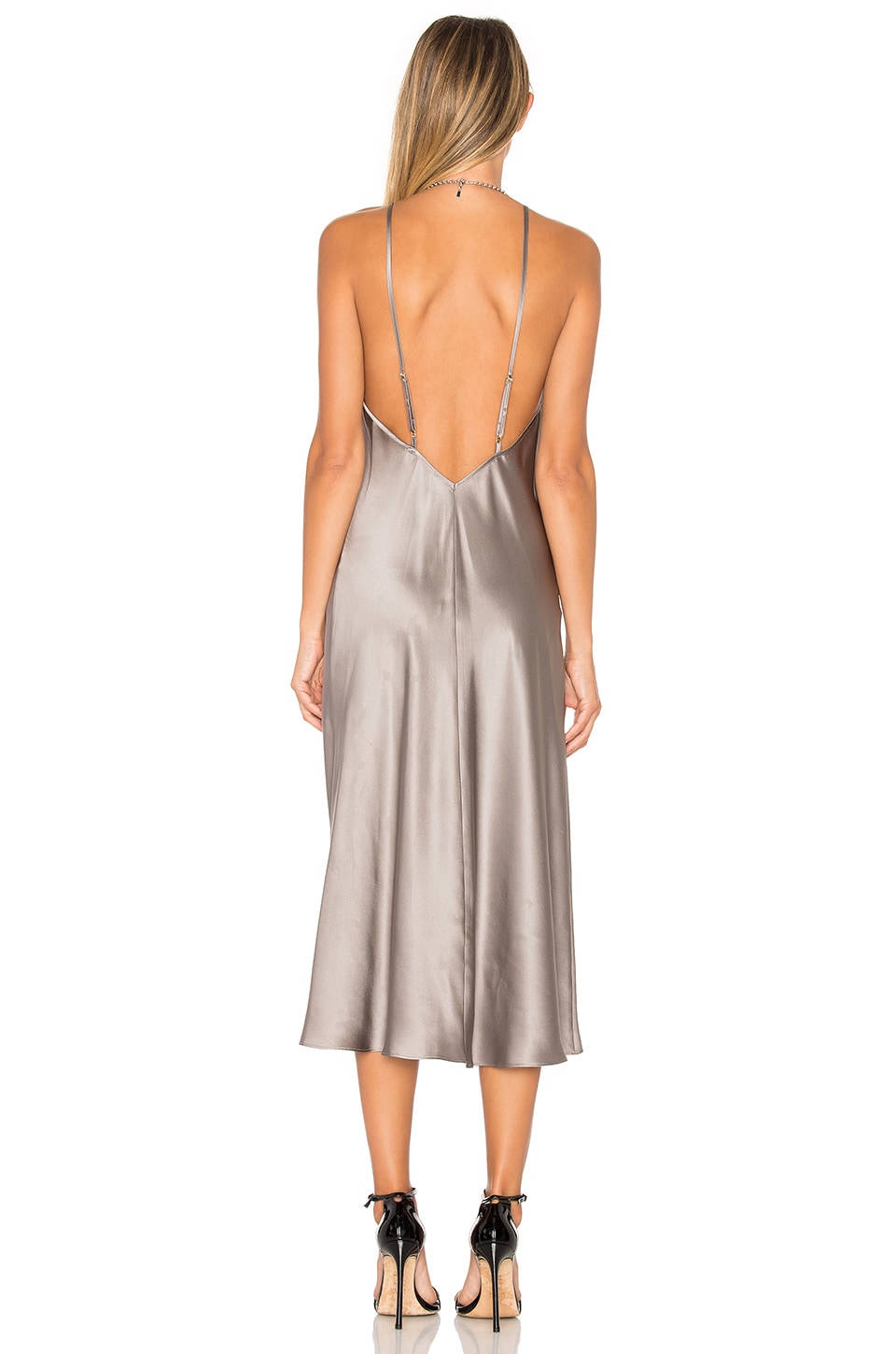 Amanda Uprichard x REVOLVE Slip Dress in Platinum REVOLVE