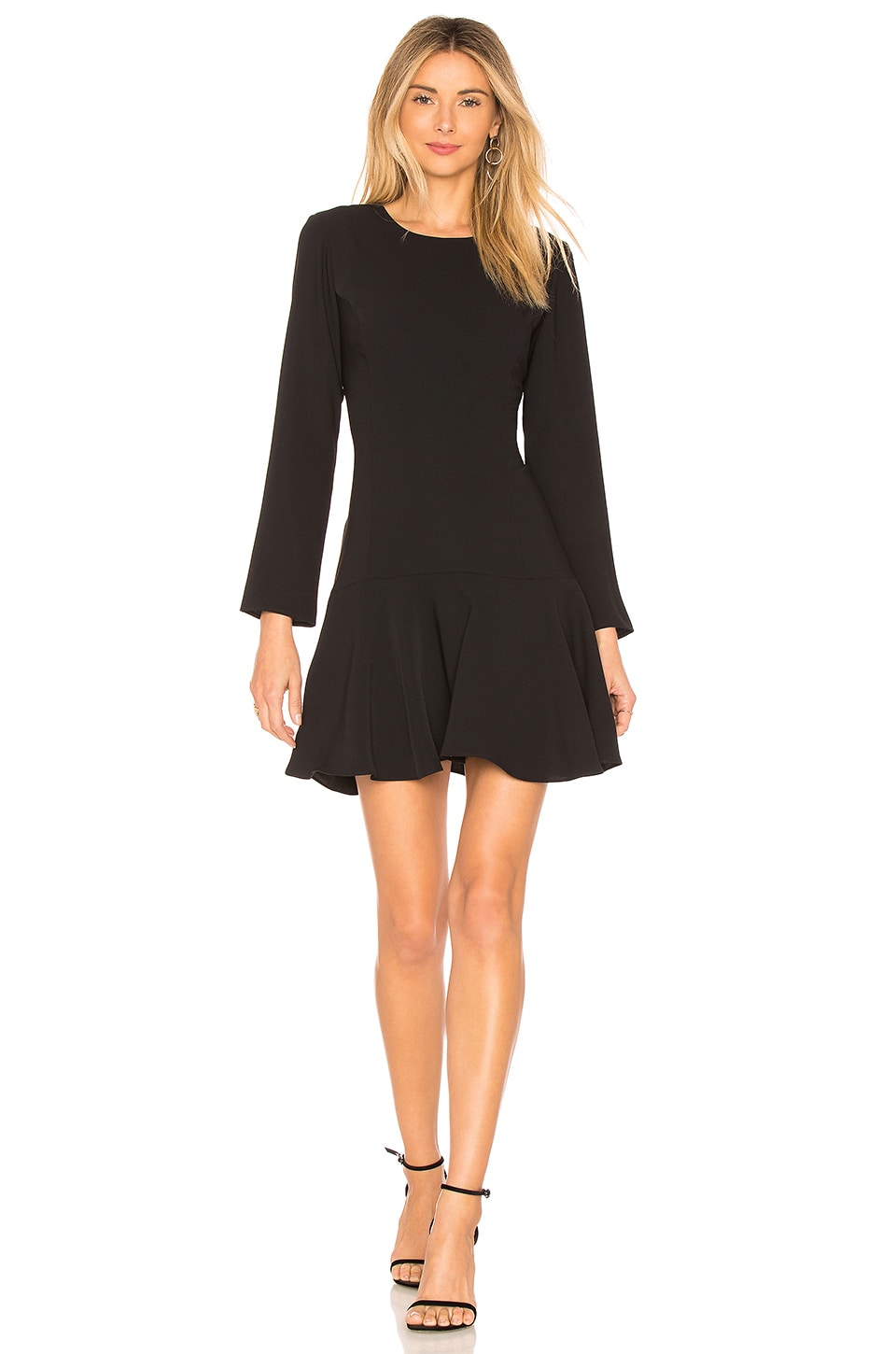 Amanda Uprichard x REVOLVE Long Sleeve Hudson Mini Dress in Black | REVOLVE