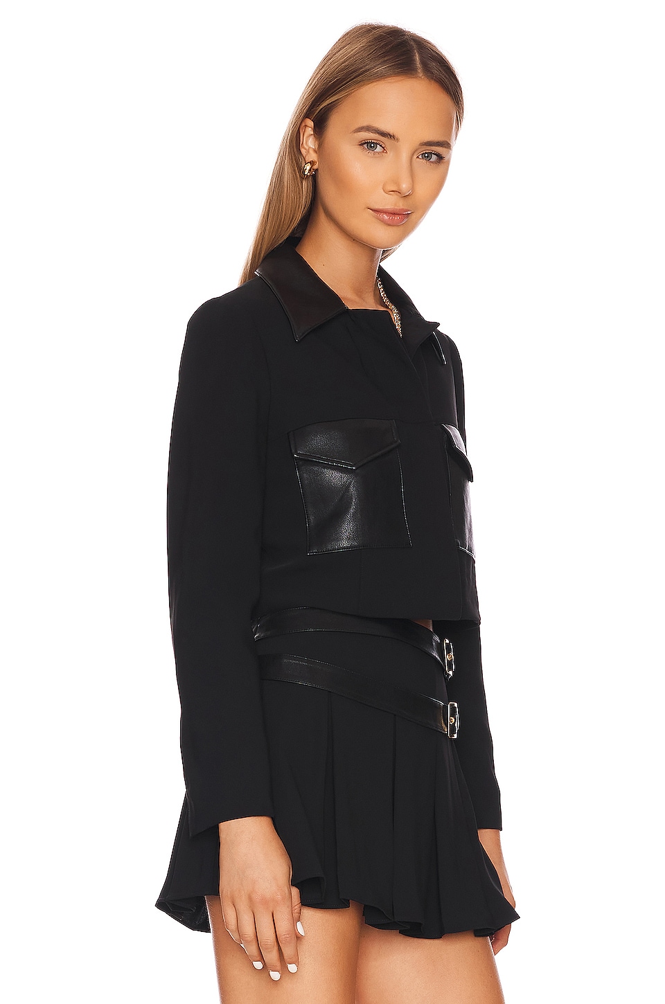 Amanda Uprichard Sanders Jacket in Black