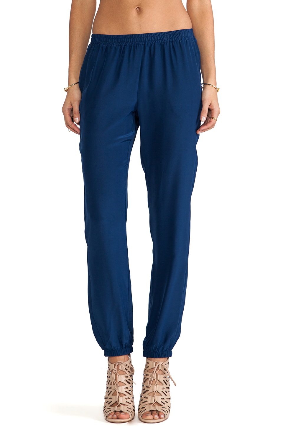 Amanda Uprichard Silk Track Pants in Emerson | REVOLVE